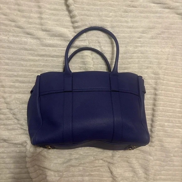 Mulberry Royal Blue Leather Satchel - Picture 3 of 5